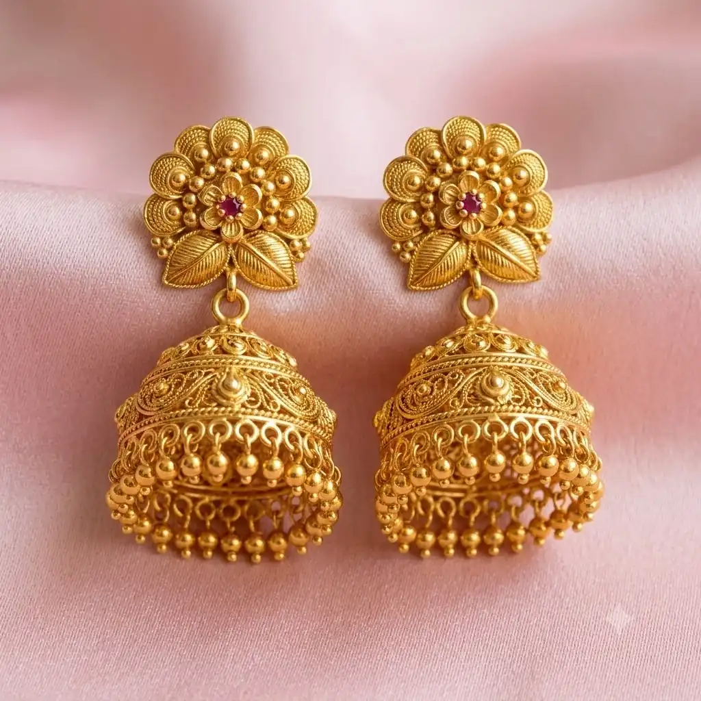 Fancy Gold Jimikki / Gold Jhumka